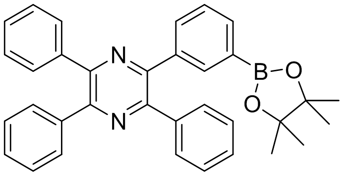 2,3,5-三苯基-6-(3-(4,4,5,5-四甲基
-1,3,2-二氧硼杂环戊烷-2-基)苯基)吡嗪