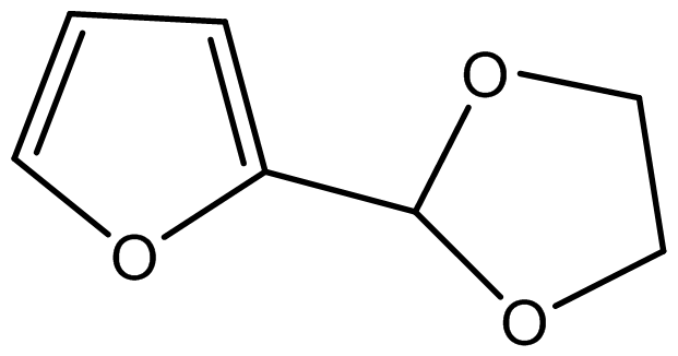 2-（1,3-二氧杂戊环-2-基）呋喃
GC