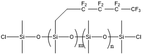氯封端的九氟己基甲基硅氧烷-二甲基硅氧烷共聚物